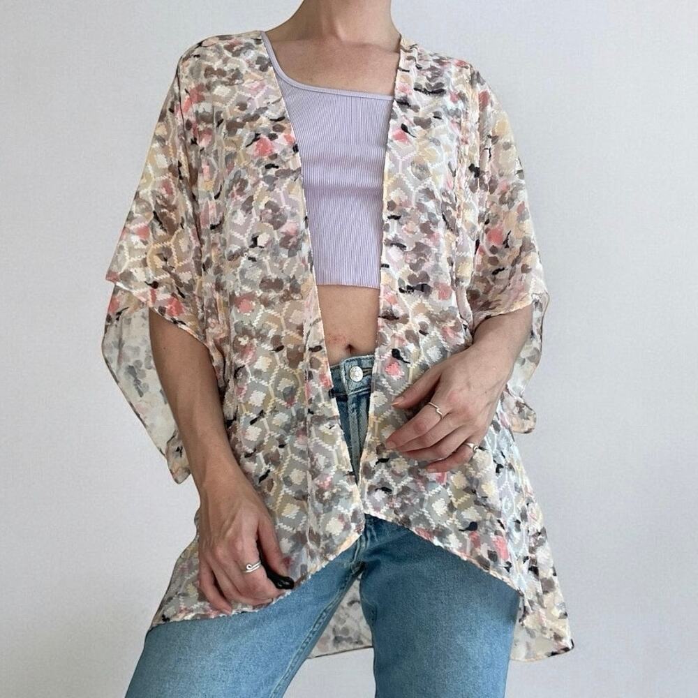 💙3 for $15 Beautiful Sheer Boho Patterned Colorful Shrug Sweater